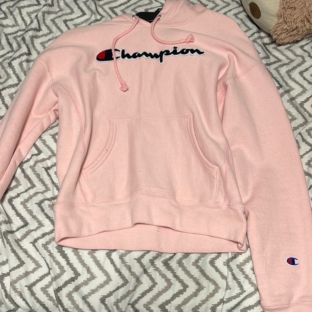 Pink champion hoodie